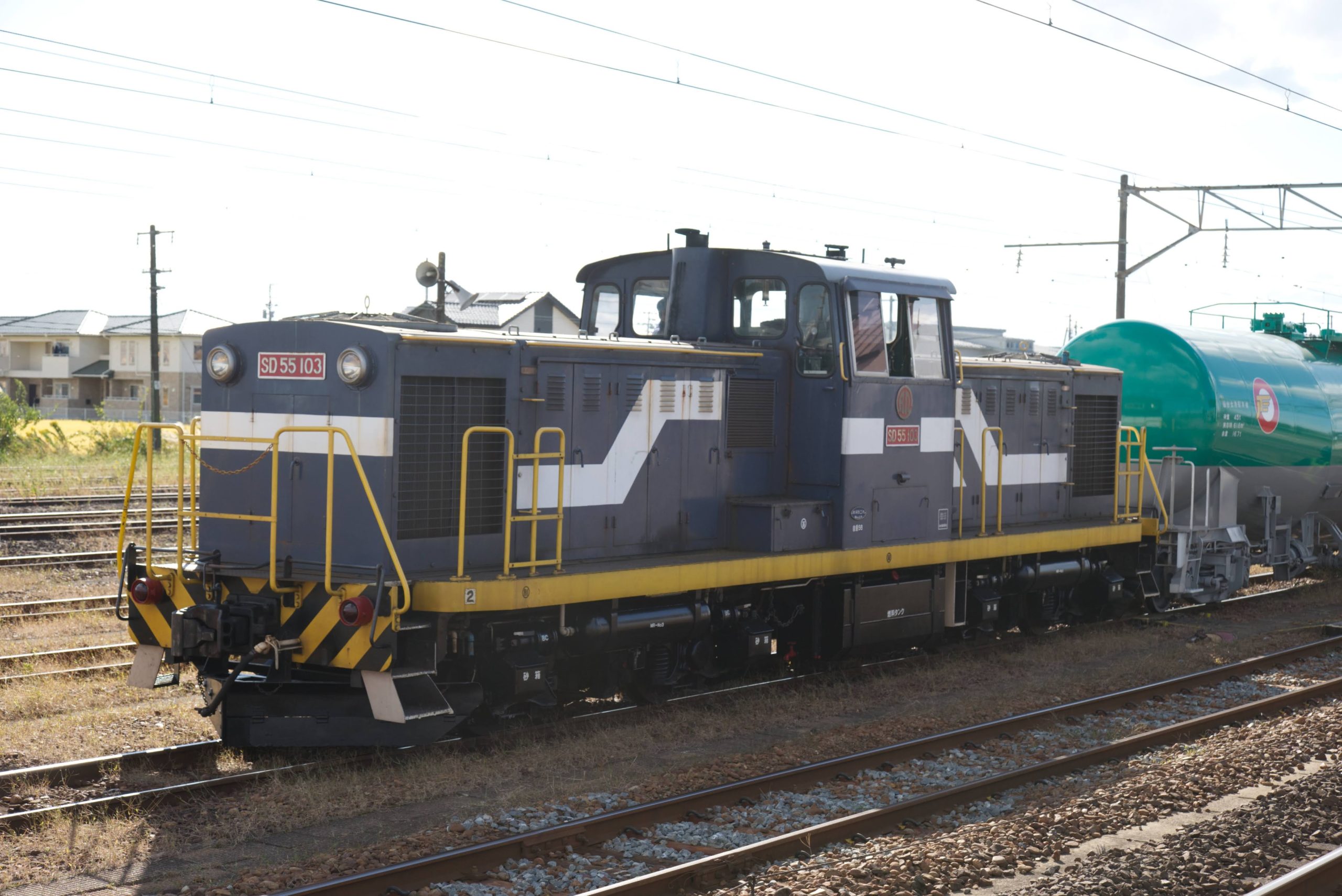 陸前山王駅でSD55 103に遭遇～仙台臨海鉄道を記録する