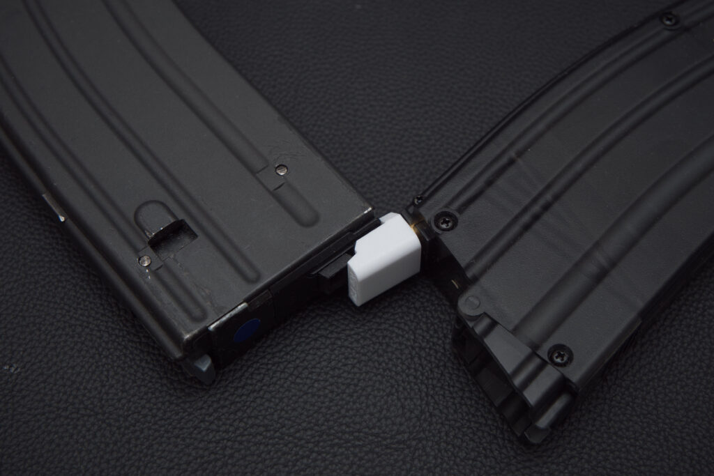 どらびっち工房製アダプタ経由でマルイMWSにもKSCローダーでするする装填可能