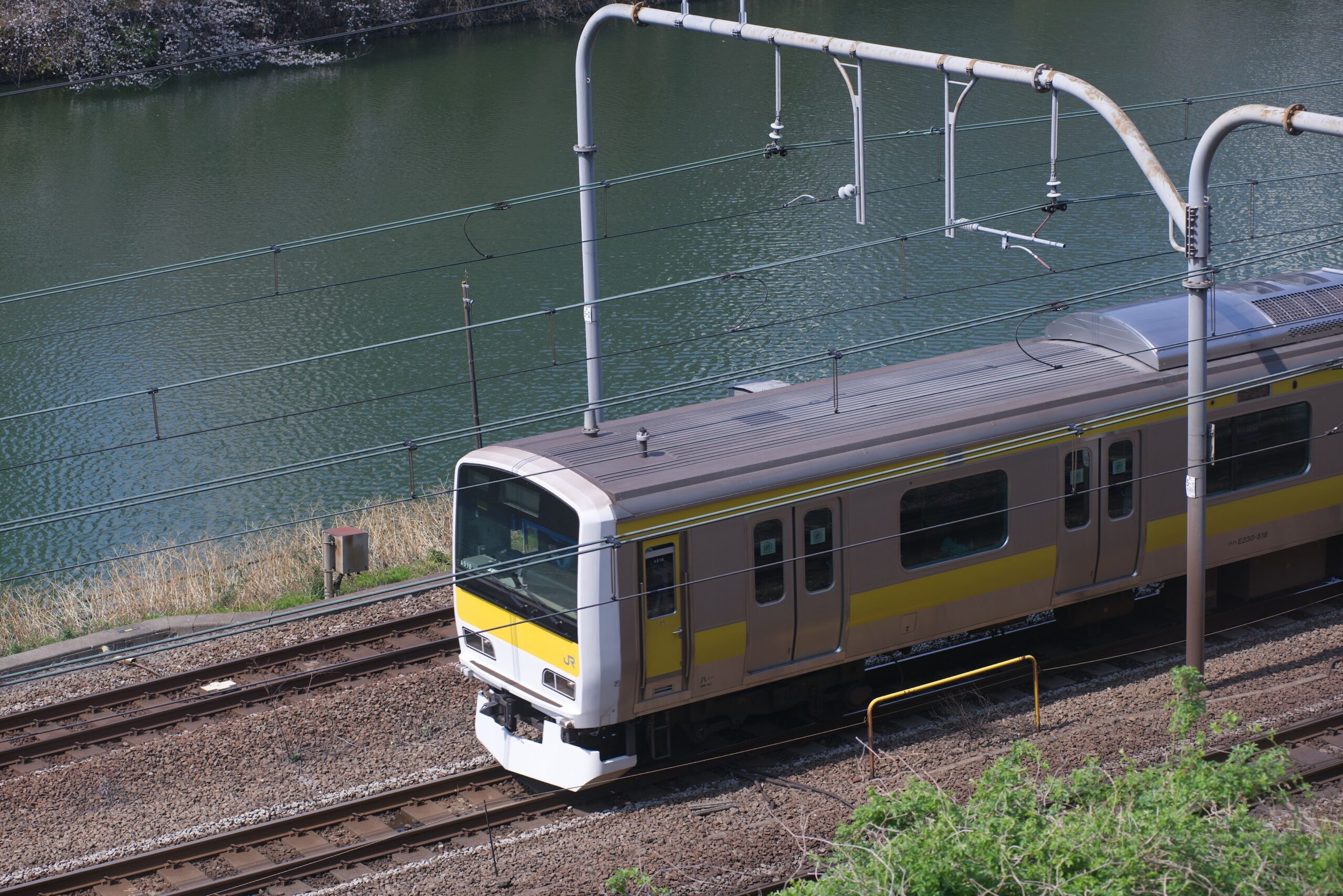 飯田橋の外濠公園付近で中央総武線と桜を撮った話